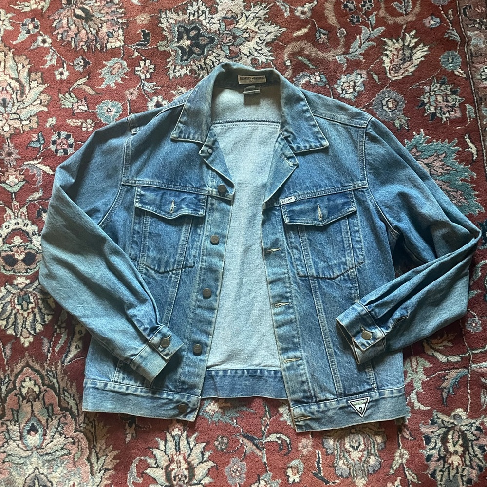 Vintage guess denim jacket medium